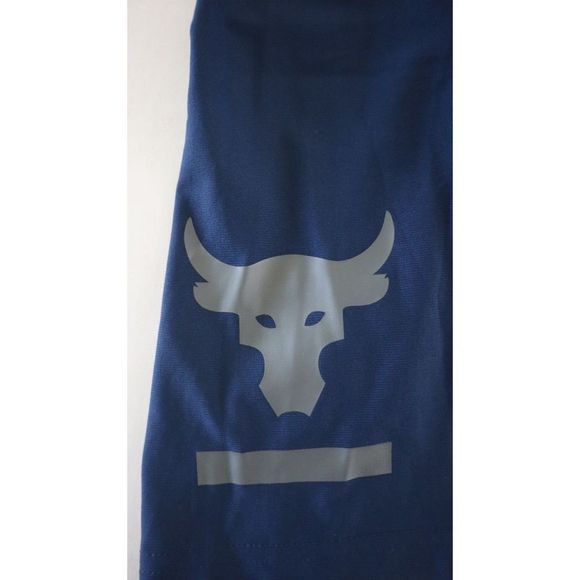 Under Armour 1353900 408 Mens Sz L Blue Project Rock HeatGear Compression Shorts - Picture 4 of 7